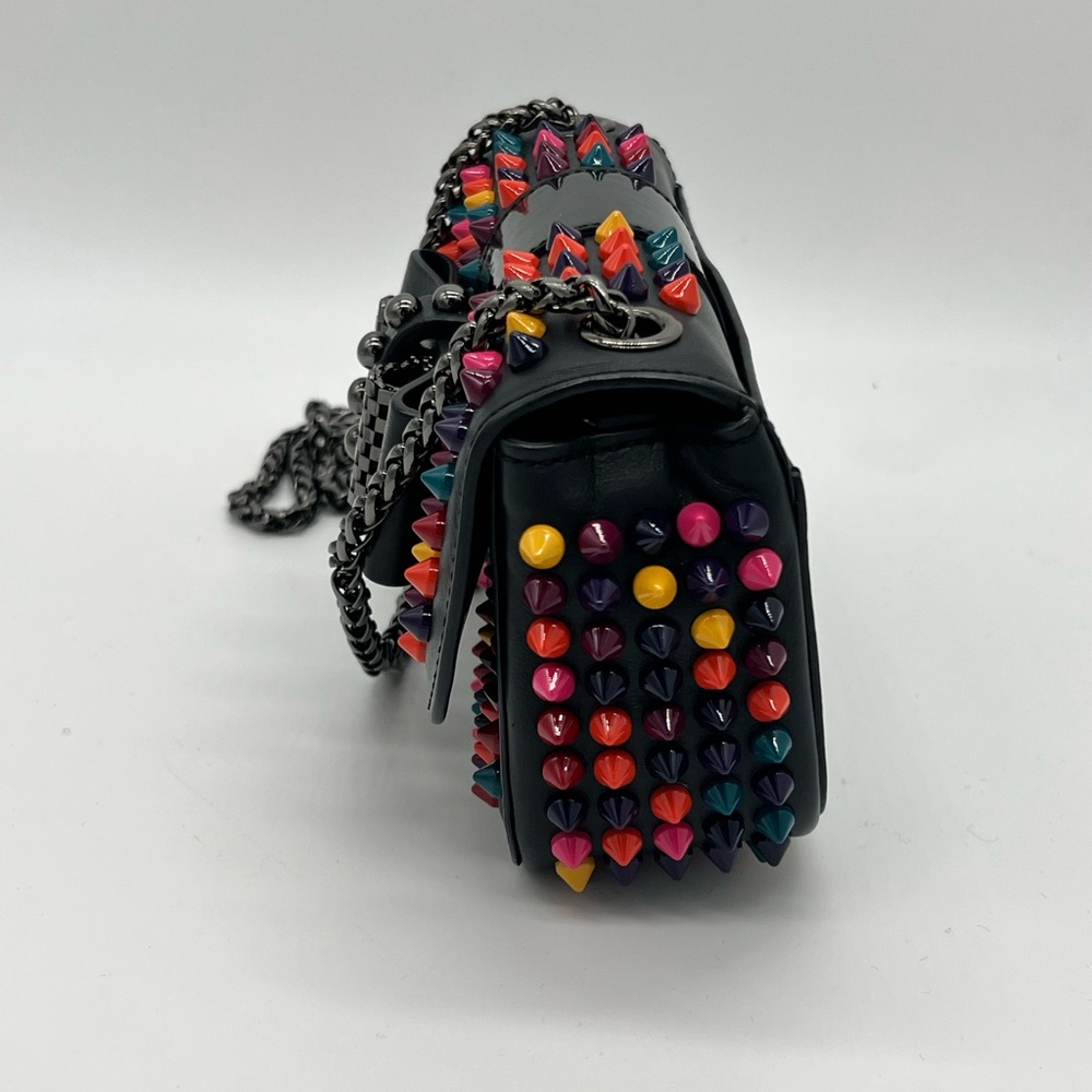 Christian Louboutin Sweet Charity Calf/patent/spikes mix black multicolor - Picture 7 of 16